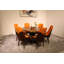 Vogue Lux Orange 61" Round Dining Set-1129307979-1114363437-1114363434