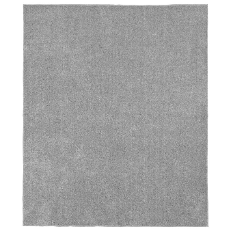 Monarrez Nylon Bath Rug with Non-Slip Backing, Silver, Single- 72" L x 60" W