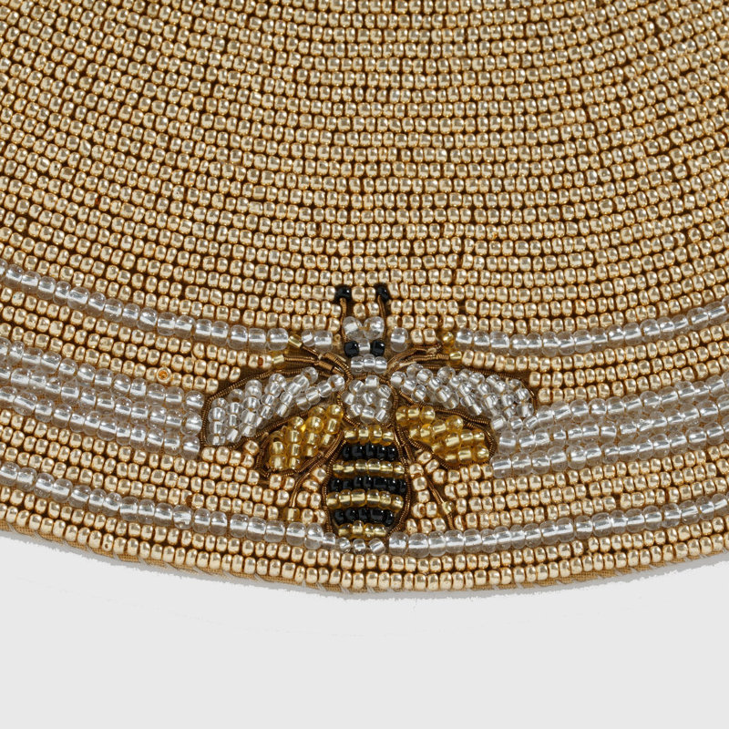 Cotton Round Beaded Placemat