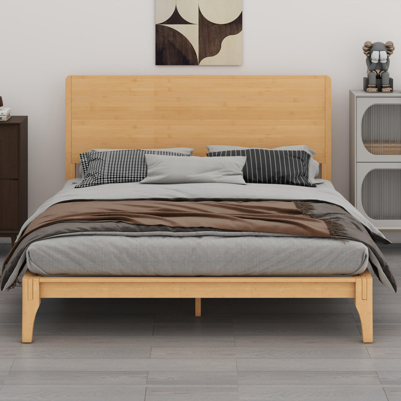 Wood Platform Bed, Natural