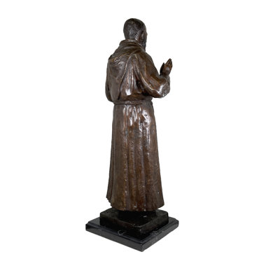 Bronze St. Pio of Pietrelcina Table Top Sculpture