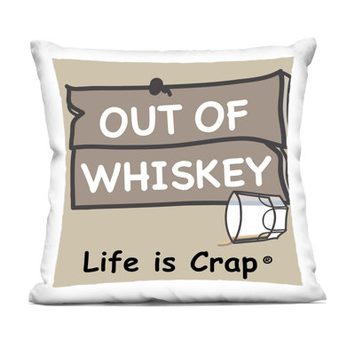 Stupell Industries Out Of Whiskey Design by LIC Throw Pillow