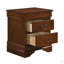 Table de chevet classique de style Louis Philippe avec 2 tiroirs de style traditionnel-1333049186