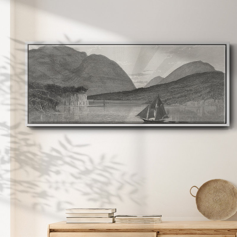 Mont Desert, côte du Maine - toile encadrée, H 12 po x l 30 po
