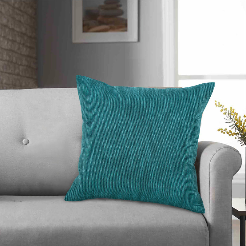 Memis Square Throw Cushion, Teal