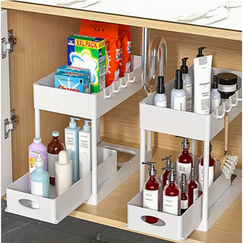 Tablette pour lavabo, 1 paquet, blanc, Blanc
