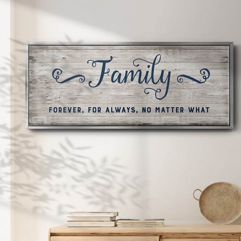 Family Forever- Framed Canvas