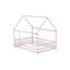 Lit double pour plancher en bois d'hévéa rose Inspirit l 60,2 po x P 77,2 po x H 72,2 po Inspirit-1159457581-1159457583