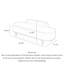 Repose-pieds scandinave avec dossier en cuir
