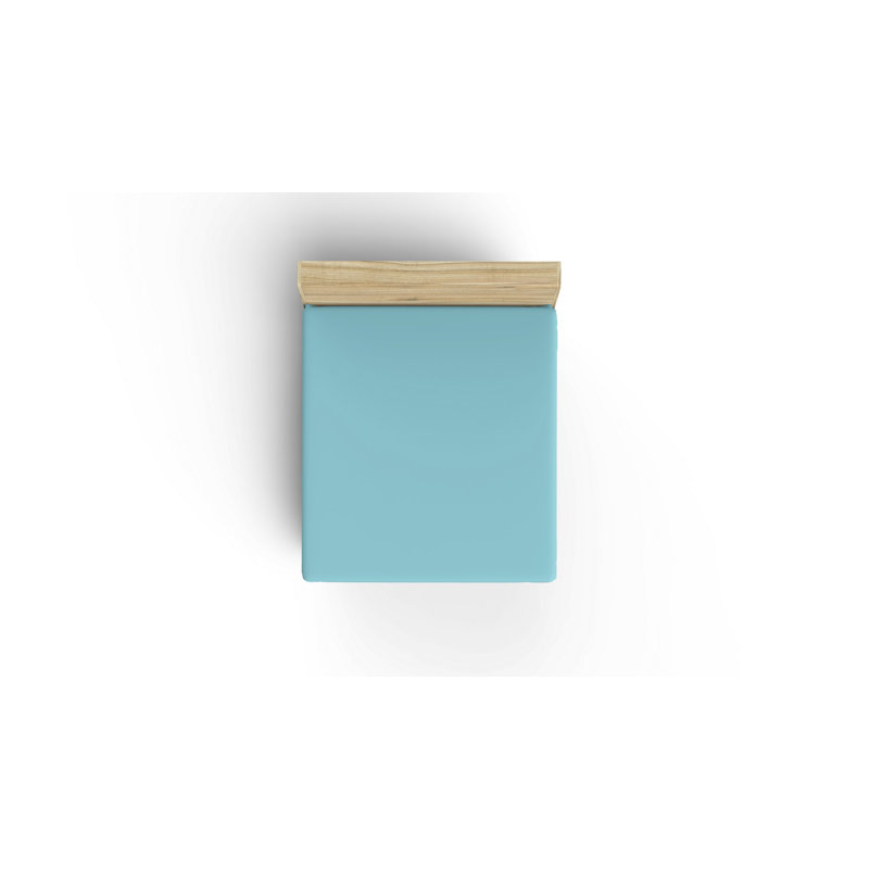 Premium 100% Cotton King Fitted Sheet, Turquoise, 70.9 x 78.7 x 11.8 inches | 155 Thread Count, Soft & Breathable | Machine Washable at 86°F for Easy Care | Perfect for Luxurious Sleep Experience