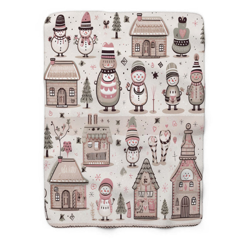 Bonhomme de neige - 1 pièce, L 60 po x L 80 po