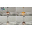 4-Light Farmhouse Chandeliers For Dining Room Oak-620091118