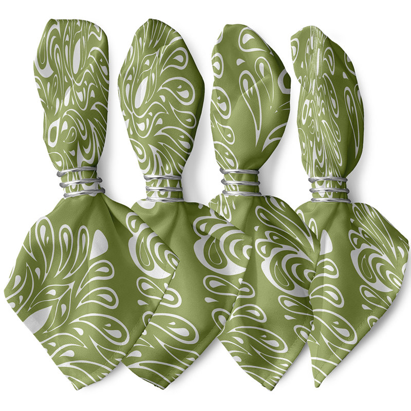 Ensemble de serviettes 4 pièces Selina, Vert