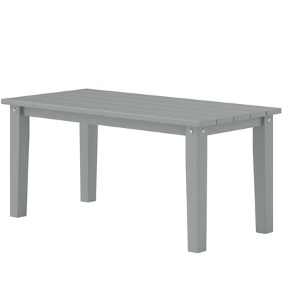 Table basse d'extérieur grise, table basse d'extérieur