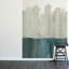 Abstract Color Landscape Fern & Morning Dew Peel and Stick Wall Mural