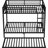 Black Full Over Metal Bunk Bed - Strong Construction, Non Fading Coating, Easy Assembly Metal, Finish, To Assemble-1853115783