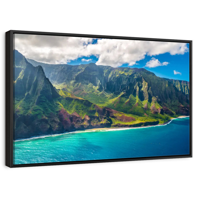 Kauai, Cadre flottant noir, 31 po x 21 po