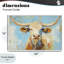 Abstrait Texas Longhorn, giclée abstraite, design par Tina LeCour-1048053079-1048053077