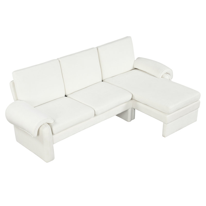 Canapé-lit rembourré, Chenille beige