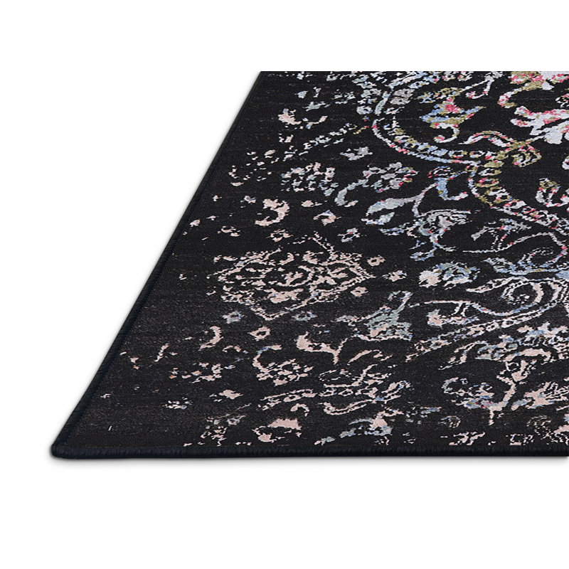 Tapis 100% moderne 2761 de style Mid-Century lavable à la machine, Rectangle 8 pi x 10 pi