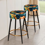 Beley - Animal Print Bar Stools Set Of 2