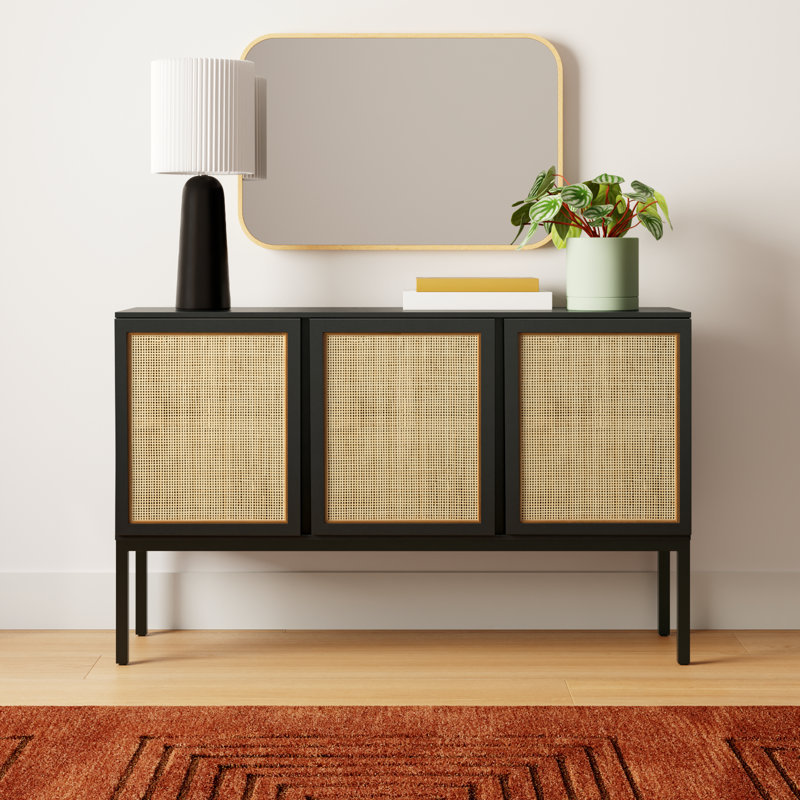 Ehren 54'' Sideboard, Black/Black