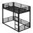 Metal Floor Bunk Bed For Kids, Teens, Adults-1859980666