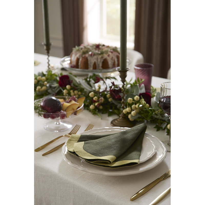 Ondulato Linen Novelty Napkins, Poppy