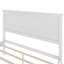 Lit plateforme Mid-Century en bois avec tête de lit et lattes en bois-967675712-967675713