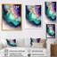 Bleu et mauve abstrait Geode II - art mural abstrait en marbre-1841905966-1841905953