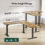 Bureau debout réglable en L 75 po-984395926-990515103