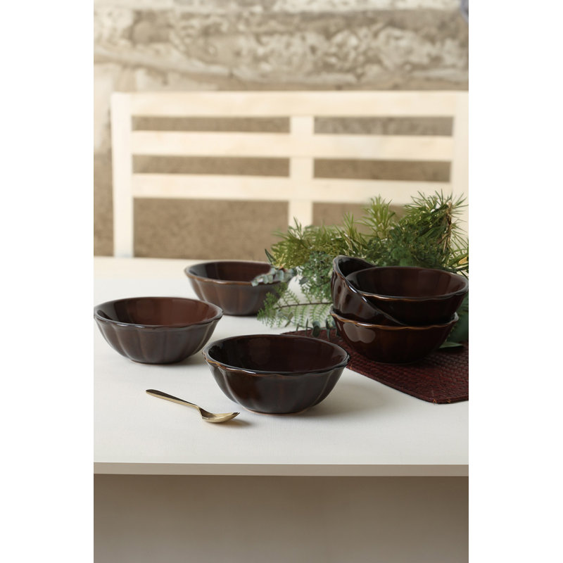 Lark Manor Fredson 100% CERAMIC STONEWARE Salad Bowl