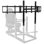  Triple Monitor Mount Stand For Aluminum Alloy Racing Simulator Cockpit