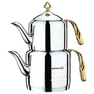 Eva 37oz Double Wall Teapot (Stainless Steel), Bredemeijer