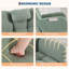 Fauteuil à bascule en polaire douce pour salon – Fauteuil rembourré à dossier haut avec coussin, fauteuil à bascule confortable pour chambre d'enfant, chambre à coucher, bureau, fauteuil d'allaitement compact pour adultes et bébés, vert-1228121260