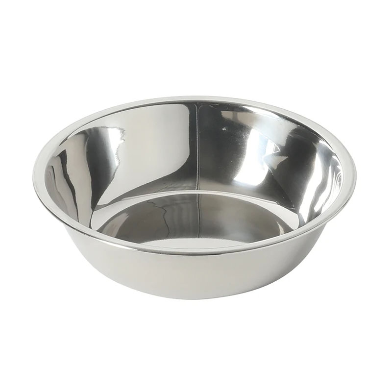 Distributeur de croquettes en silicone Gibson Home de 38,7 cm (15,25 po) avec insert en acier inoxydable sur tapis en silicone bleu