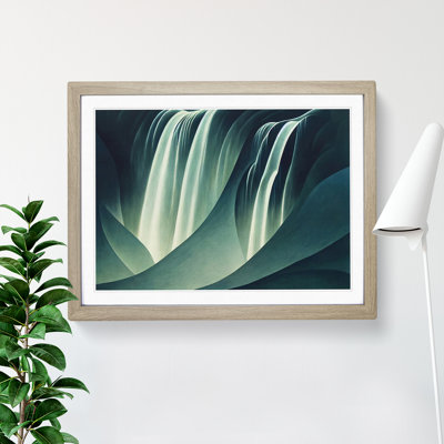 Shimmering Waterfall - Framed Print