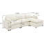 Canapé modulaire rembourré en chenille moderne, canapé surdimensionné en L surdimensionné de 113 pouces avec repose-pieds, coussins et poches latérales pour le salon