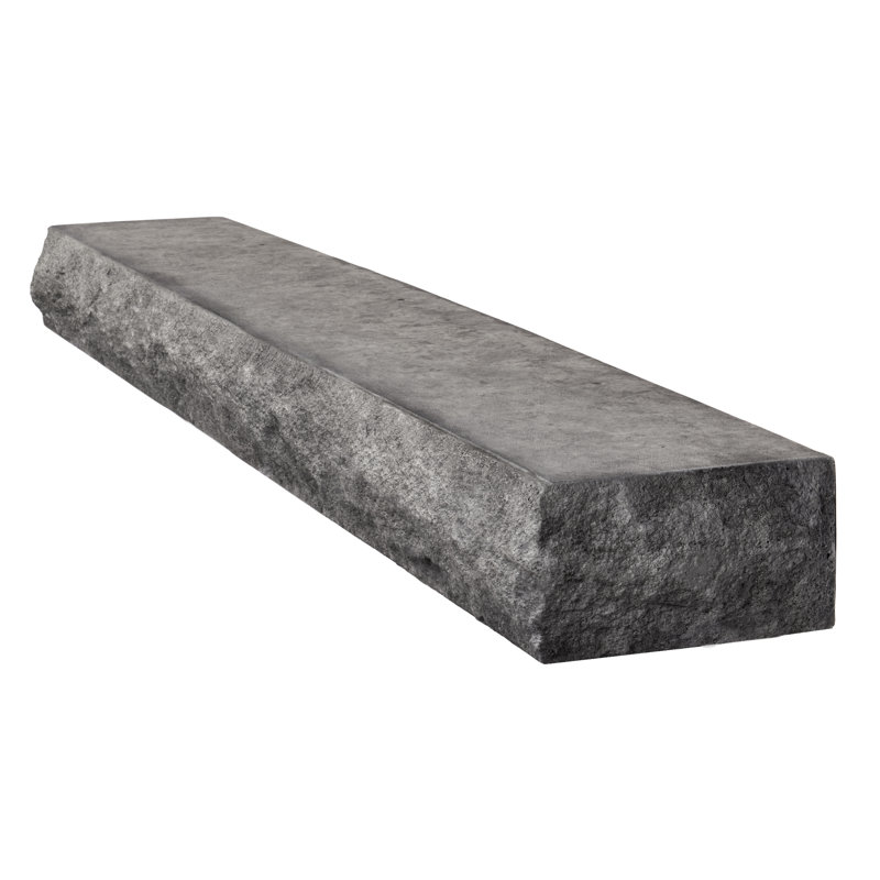 Natural Cut Stone Edge Non-Combustible Mantel Shelf, 60", Greystone