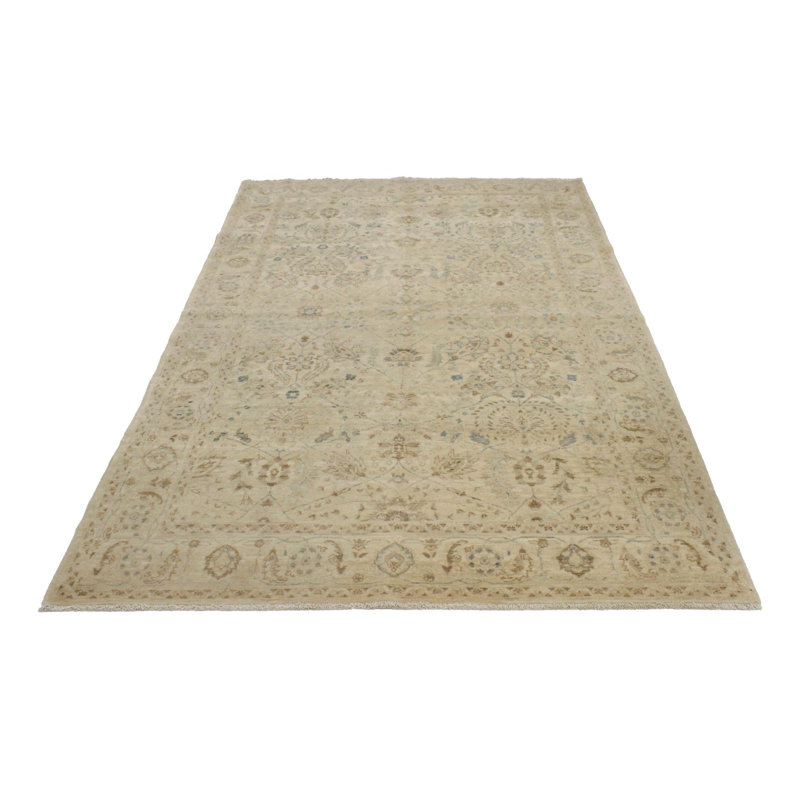 Tapis bleu et ivoire 5 x 8