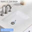 Plateau de meuble-lavabo simple 36 po avec lavabo à quartz - pour remplacement de meuble-lavabo, sans armoire