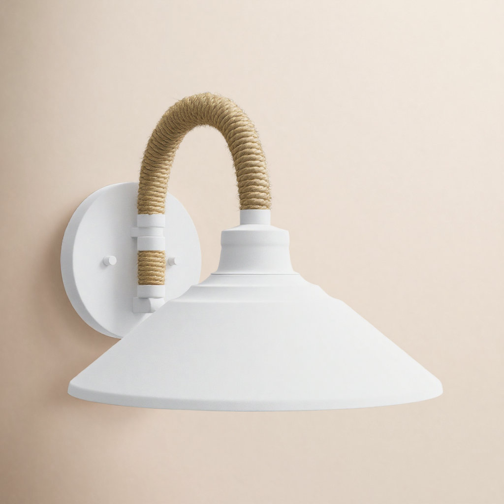 Reesie Single Light Dimmable Spotlight Sconce, White