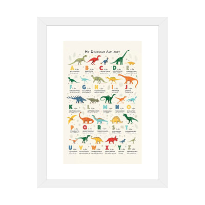 Dinosaur Alphabet - impression d'art graphique