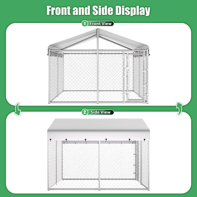 72'' H Metal Yard Kennel