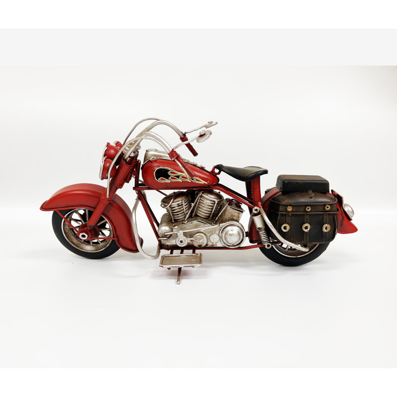 Moto avec sac de selle Dorcas, Rouge