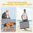 Adjustable Outdoor Folding Tanning Chair Portable Beach Lounger with 5 Back Position-109746282