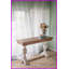 Table basse en bois de sapin rétro Alcott avec finition blanchie - idéale pour la salle à manger Maison, style héritage chaleureux