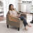 Mid-Century Accent Chairs Featuring Removable Cushions-2075942461