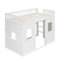 Lit mezzanine simple avec échelle-245754011