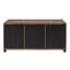 Table basse avec portes coulissantes
